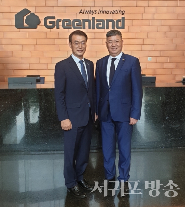 JDC 문대림 이사장과 녹지그룹 장옥량 총재