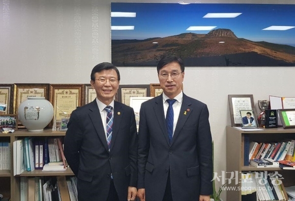 위성곤 의원은 20일 국회에서 문성혁 해양수산부 장관을 면담했다.