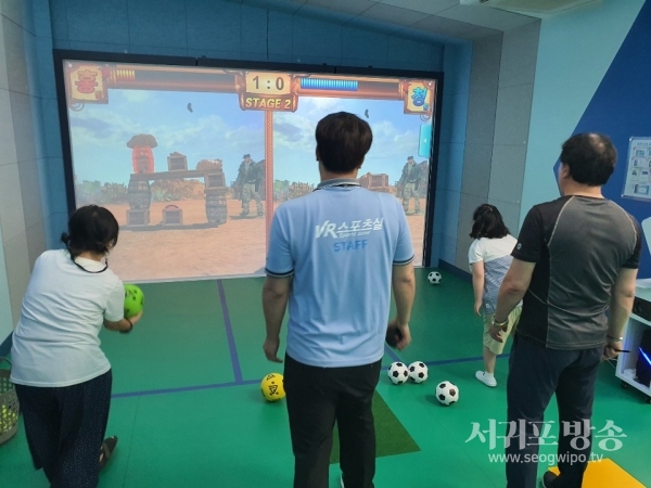 서귀포온성학교가 교실 수업 및 교육환경 개선을 위해 가상현실(VR) 스포츠실을 구축했다.