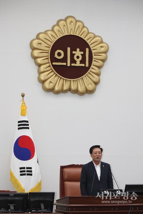 좌남수 의장, 의회 혁신 제3호안은 의회 전문성 강화 추진