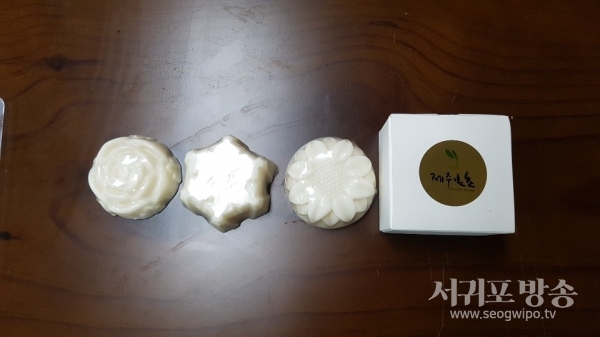 황칠을 이용하여 만든 비누사진