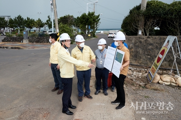 김태엽 시장, 제8호 태풍 '바비' 북상에 따른 사전대비 현장점검