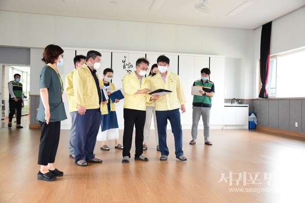 이석문 교육감, 공사가 진행중인 덕수초, 사계초 및 한국뷰티고 방문, 태풍 피해 여부 확인 점검