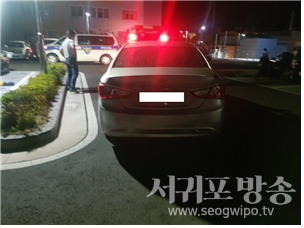 서귀포경찰서는 지난 10일 무적차량 피의자를 검거했다.