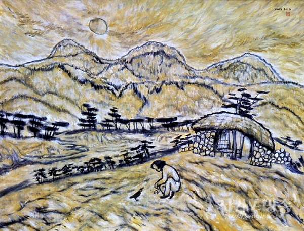 우성 변시지화백의 ‘대화’