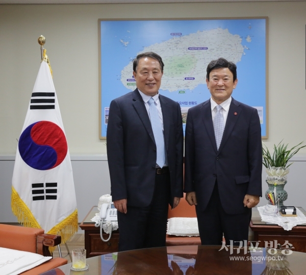 김광수 교육감 당선인 JDC 방문