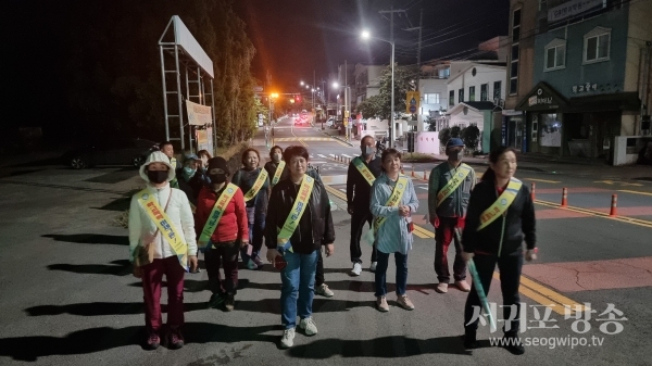 사)서귀포룸비니청소년선도봉사자회, 청소년 선도위한 방범순찰 활동펼쳐