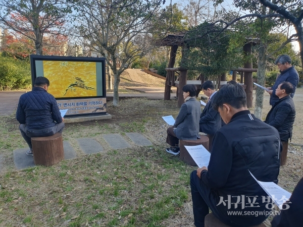 변시지 그림정원, LED스크린 설치 및 변시지 영상 송출