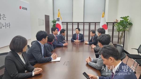 국민의힘 제주도당, 김기현 당대표 면담