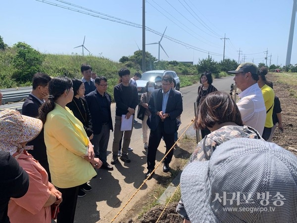 정의당 류호정 의원 제주 월정리해녀 간담회 및 용천동굴 시찰