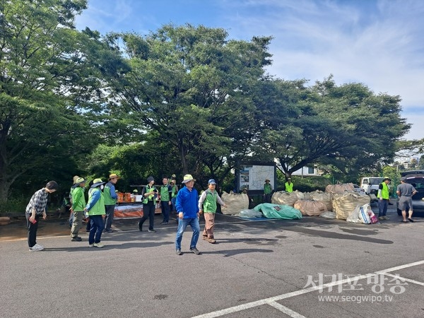 서귀포시 자연보호지회, 동지역 영농폐기물 집중 수거