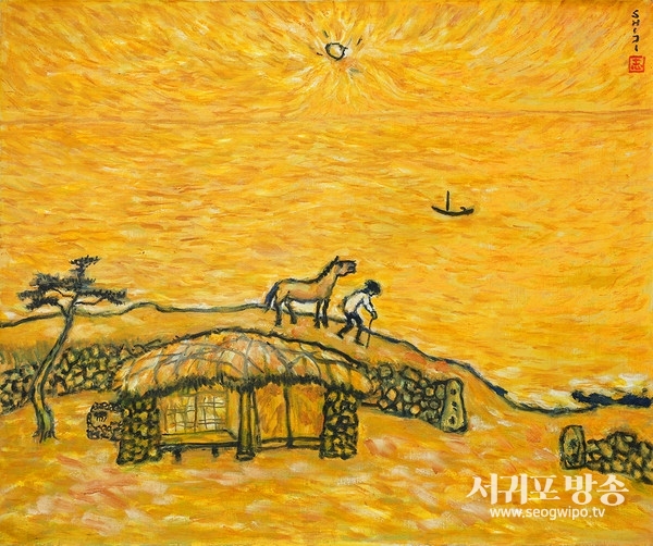 마중 73 x 60 cm, oil on canvas, 2012 ⓒ공익재단 아트시지