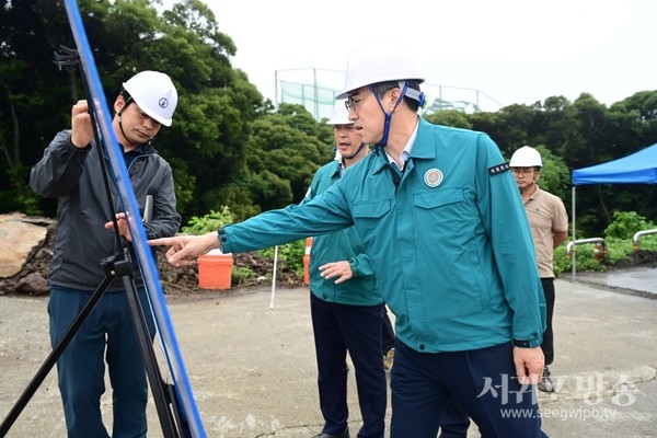 오순문 시장, 재해예방사업장 현장점검