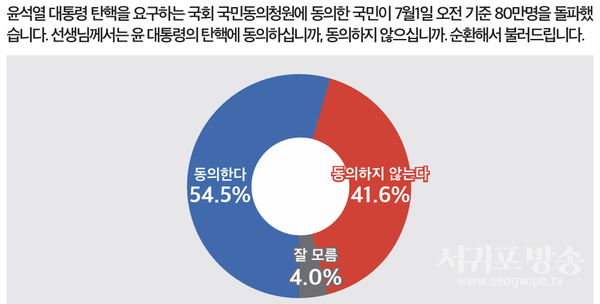 윤 대통령 탄핵 동의 여부