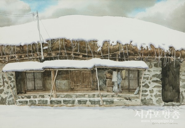 부상철-겨울초가-50x72.7cm 2008