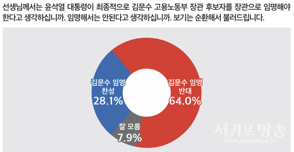 김문수 고용노동부 장관 임명 찬반