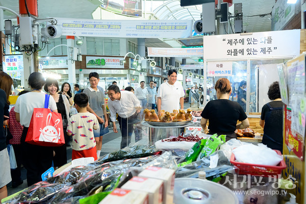오순문 시장, 매일올레시장 방문