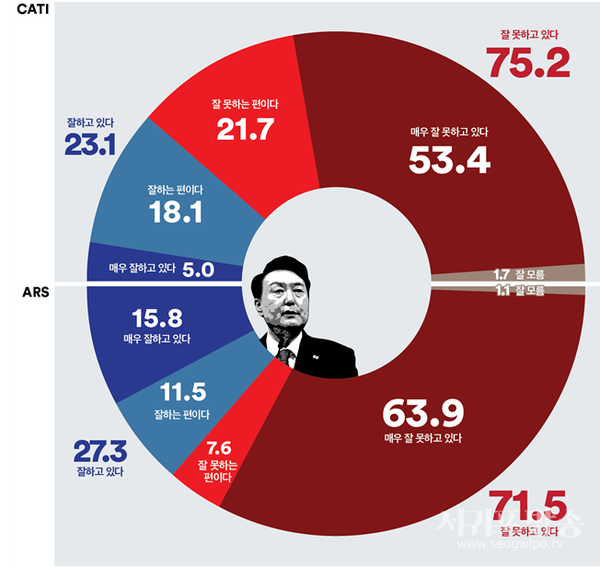 대통령 국정지지율