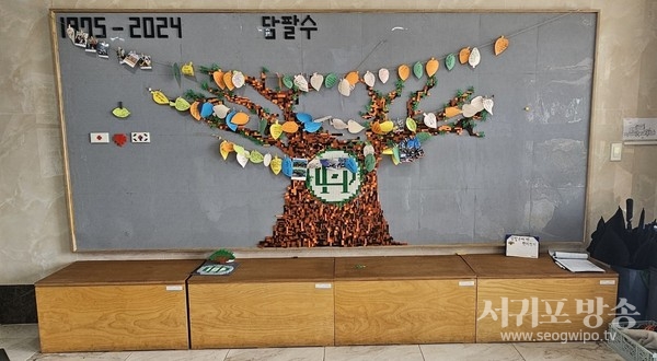 효돈중학교는 지난 6일부터 27일까지 3주간 ‘담팔수 솟대’를 만드는 교육활동을 전개해 담팔수 기억 공간을 조성했다.