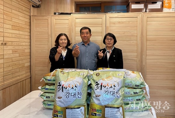 천지동지역사회보장협의회 류상안위원장,18년째 사랑의 쌀 나눔