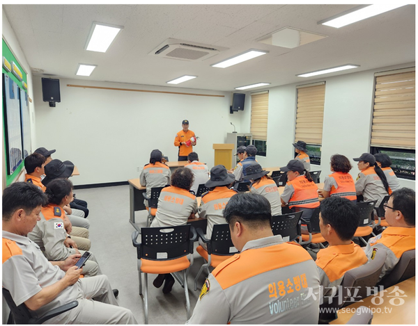 남원·위미 의용소방대 10월 중 정기 교육