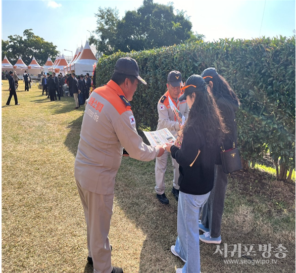 동부소방서 남원119센터,남원, 위미 의용소방대 비상구 폐쇄 등 불법행위 홍보 캠페인