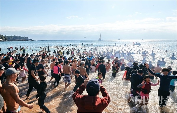 제26회 서귀포 겨울바다 국제 펭귄수영대회, 중문색달해변 1월 1일 개최