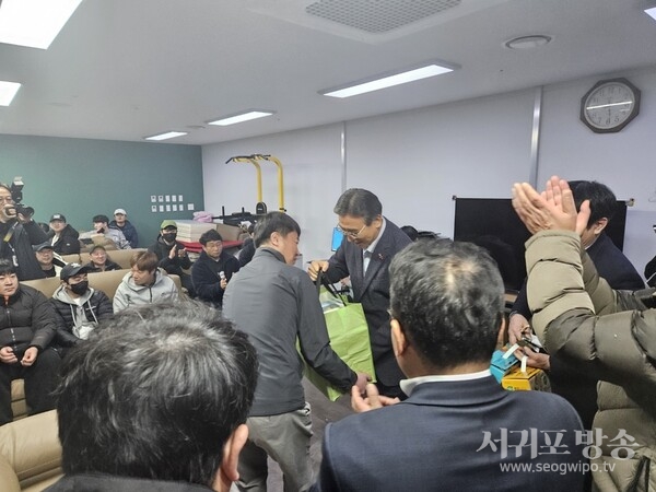 오순문 서귀포시장, 설 맞이 현장근로자 및 공직자 격려