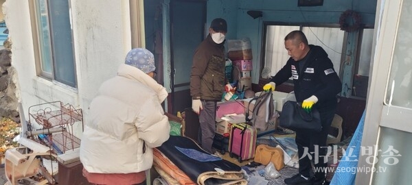 효돈동지역사회보장협의체, 주거취약가구 이사지원 봉사활동 실시