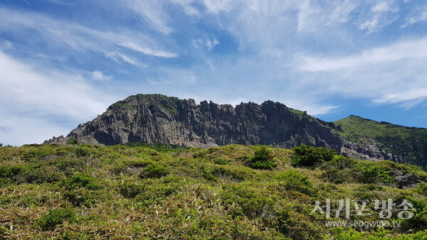 한라산 백록담 전경