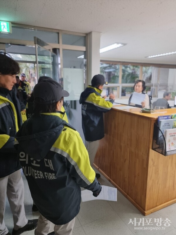 남원 남·여 의용소방대 공동주택 세대점검 홍보 캠페인