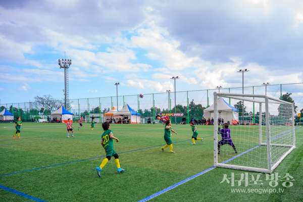 2024 서귀포 칠십리 춘계 유소년 축구 페스티벌 경기 모습