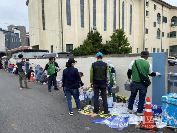 서귀포시+옥외광고협회 서귀포시지부⌟, 위미마을 깨끗한 거리 조성